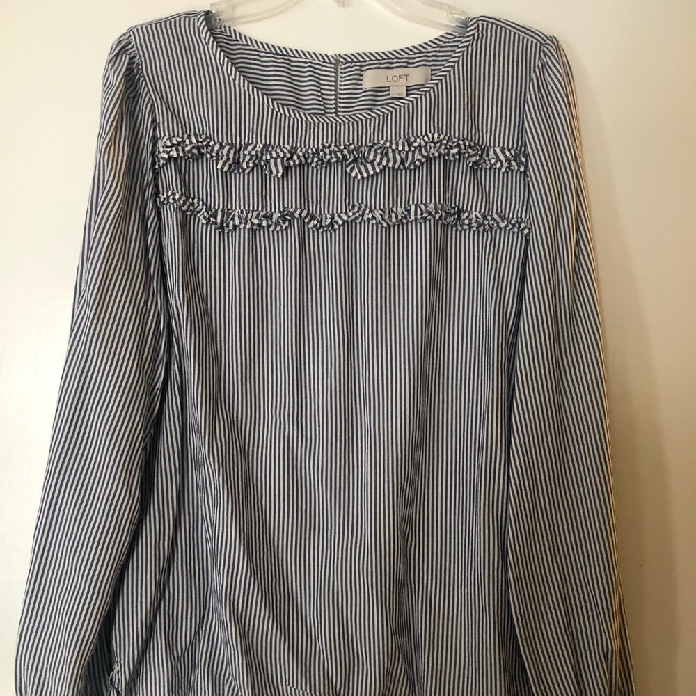 Loft striped blouse